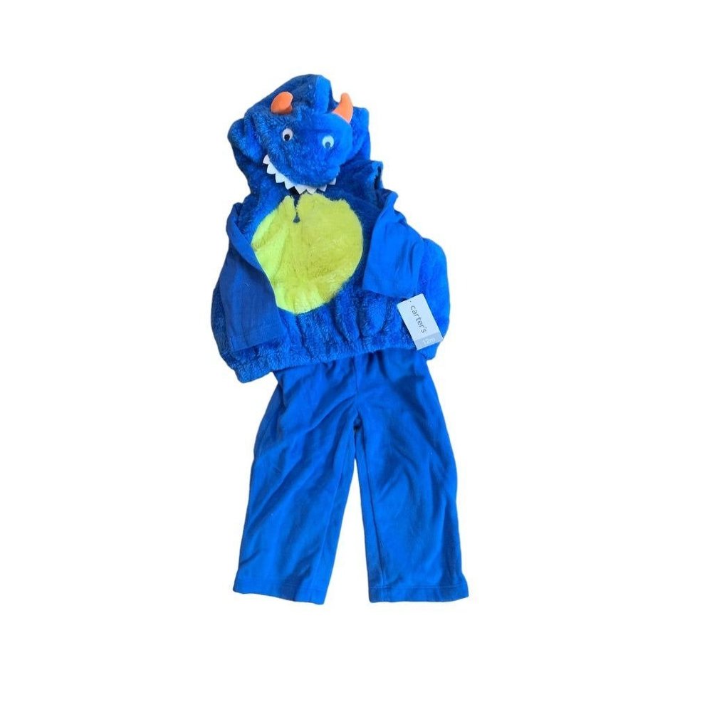 12 Months Carter's Blue Baby Monster 3 Piece Costume New Plush Hooded Jacket‎